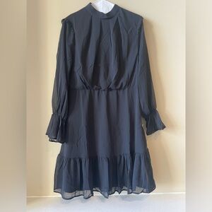 AREA STARS High neck long sleeve dress